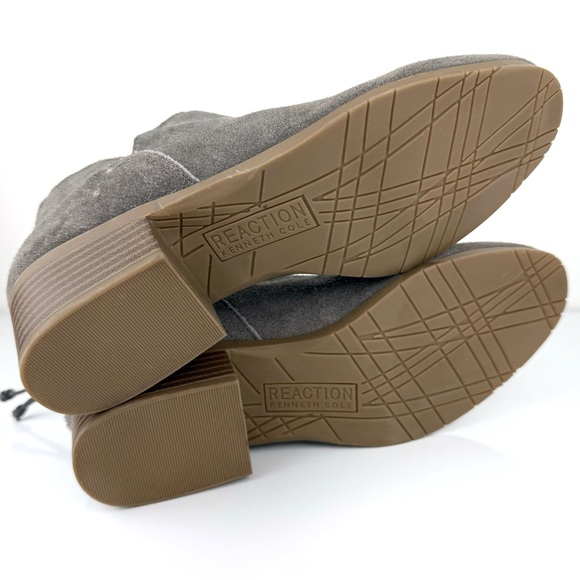 Kenneth Cole Reaction Women's Side Skip Suede Leather Ankle Bootie Gray Size 5.5 - Picture 9 of 11